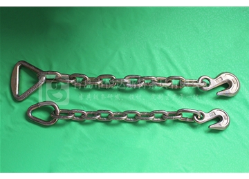 Chain With Delta Ring And Grab Hook Each On One End
